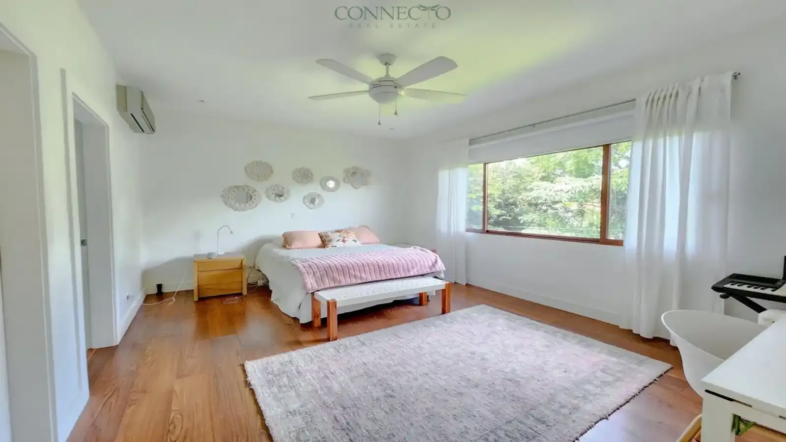 recently remodeled contemporary home, eco-friendly house with a large garden, private 4-bedroom home, green living luxury property, modern sustainable living house, home with terrace and TV room, contemporary eco features, remodeled contemporary home for sale.