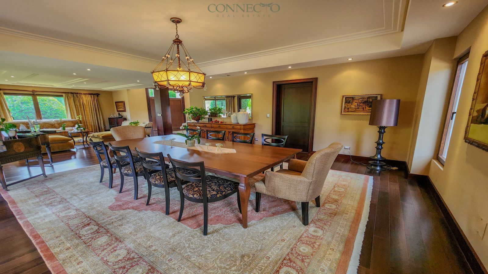Hacienda del Sol, 4 bedroom and office, 4 habitaciones y oficina, Santa Ana, jardín, garden, luxury home, casa de lujo, inversión, investment home, gourmet kitchen, cocina gourmet